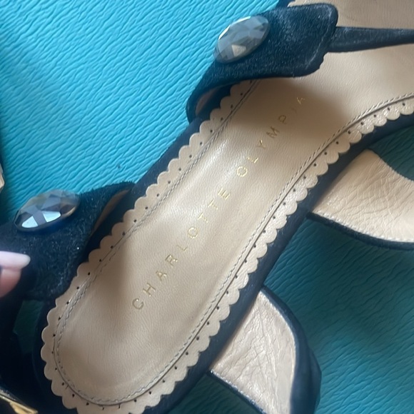 Charlotte Olympia strappy gem heeled flats - Picture 5 of 5